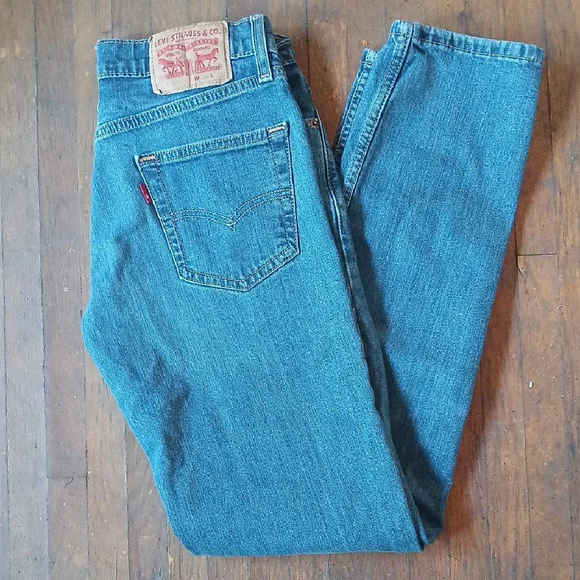 Levi's Blue Straight Jeans Timeless Style - Picture 1 of 13